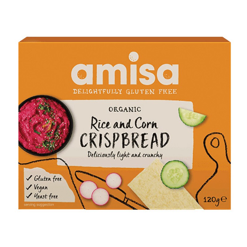 BIONA/AMISA Κράκερς Ρύζι & Καλαμπόκι (120γρ) Τρόφιμα